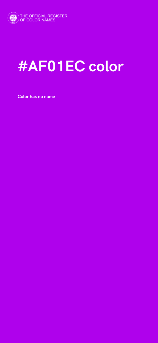 #AF01EC color image