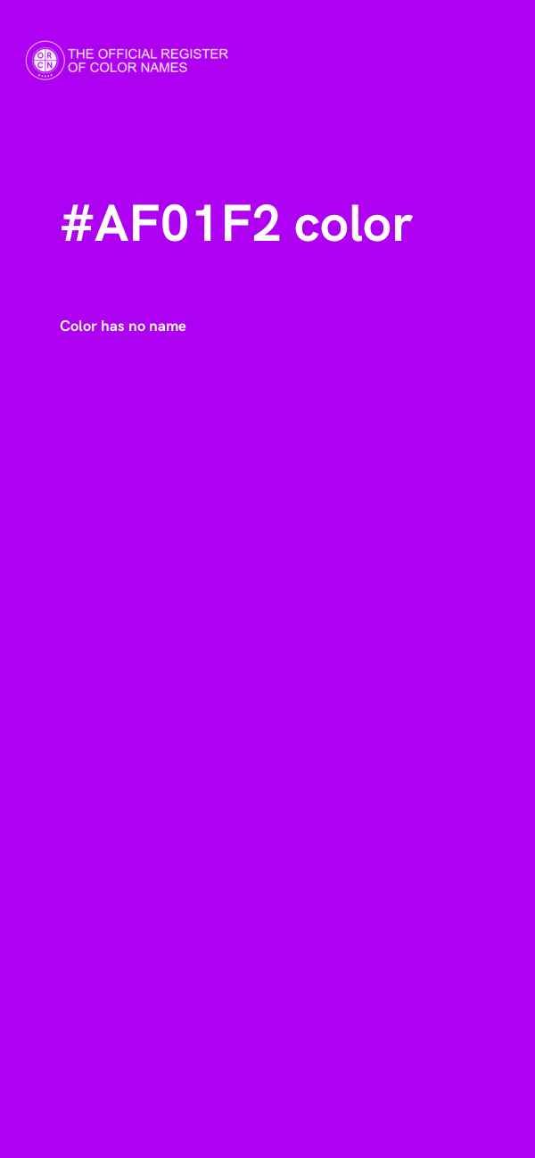 #AF01F2 color image