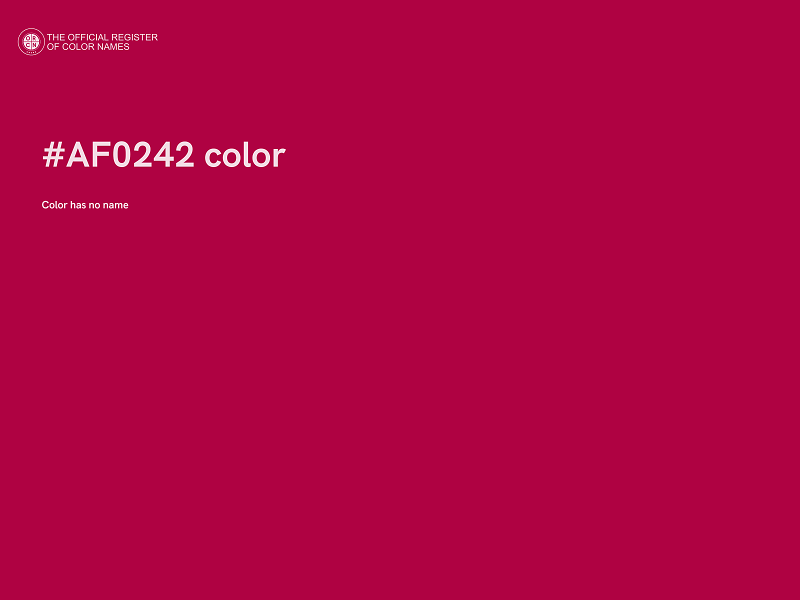 #AF0242 color image