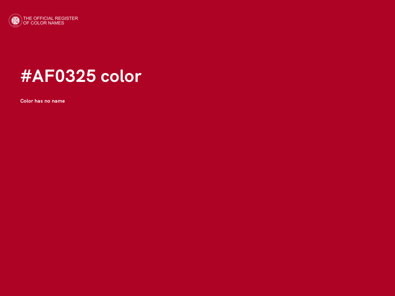#AF0325 color image
