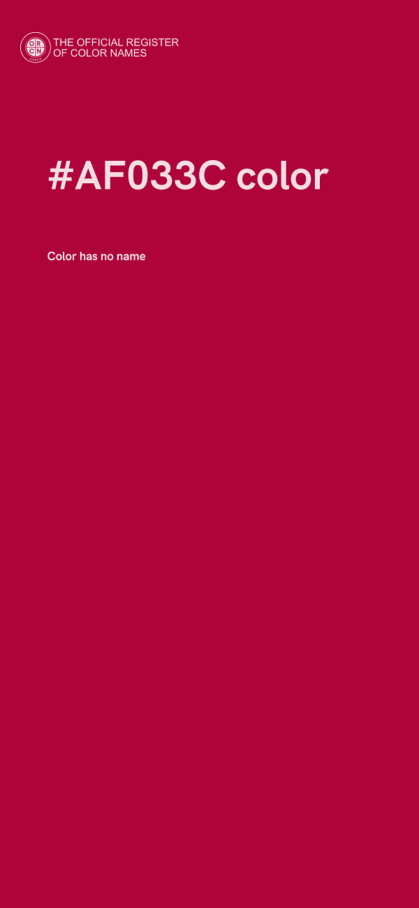 #AF033C color image