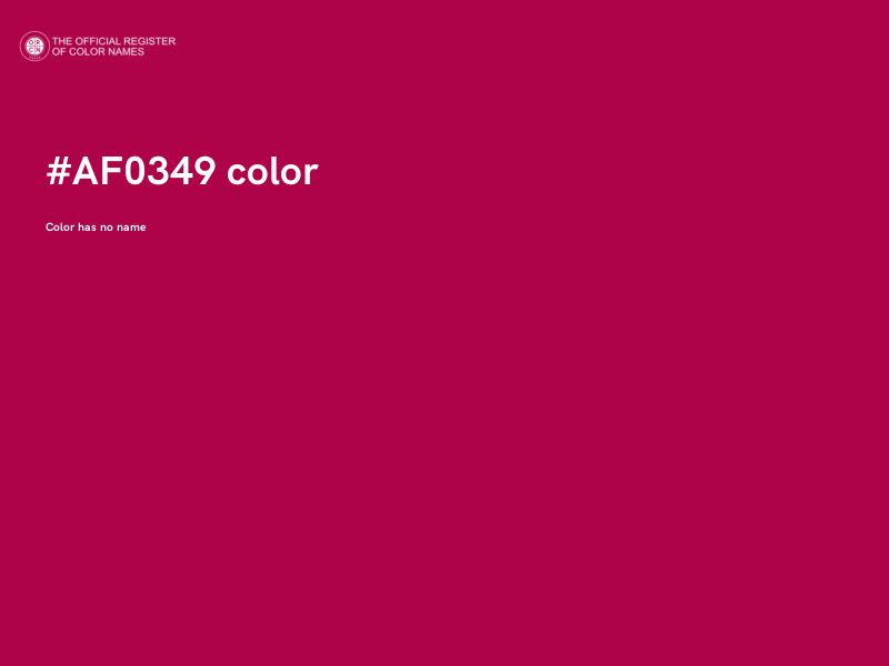 #AF0349 color image
