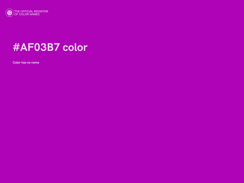 #AF03B7 color image