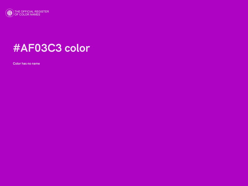 #AF03C3 color image