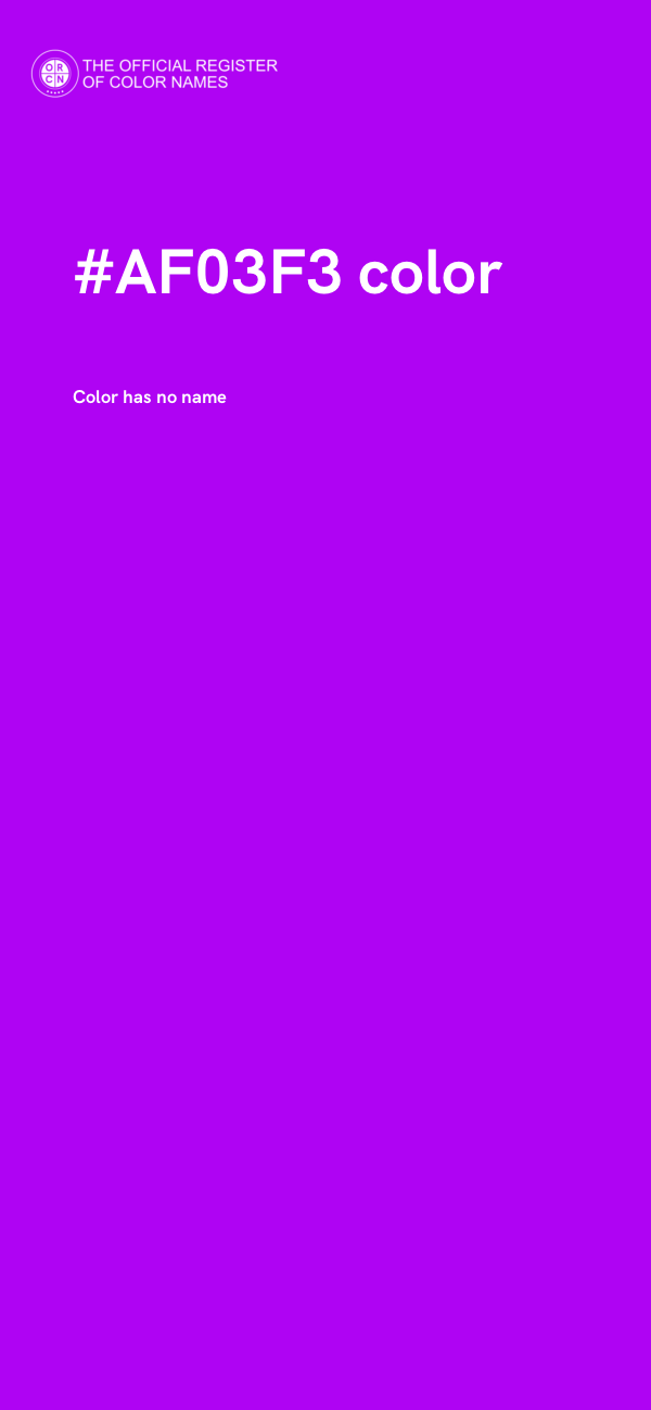 #AF03F3 color image