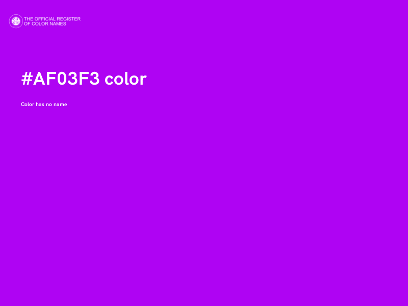 #AF03F3 color image