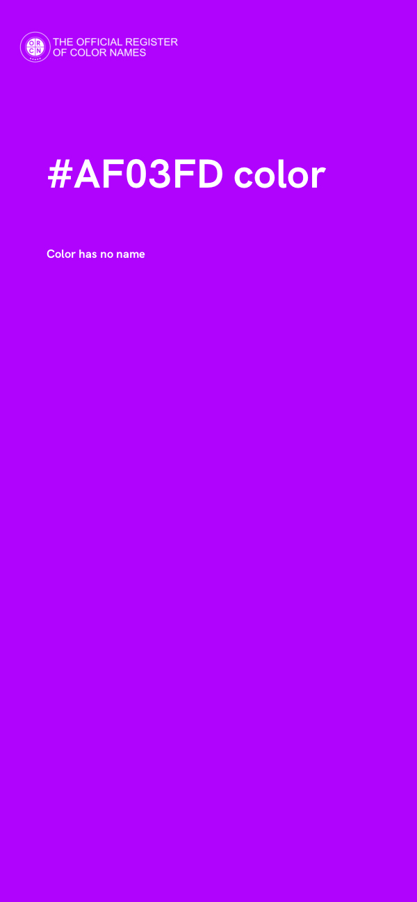 #AF03FD color image