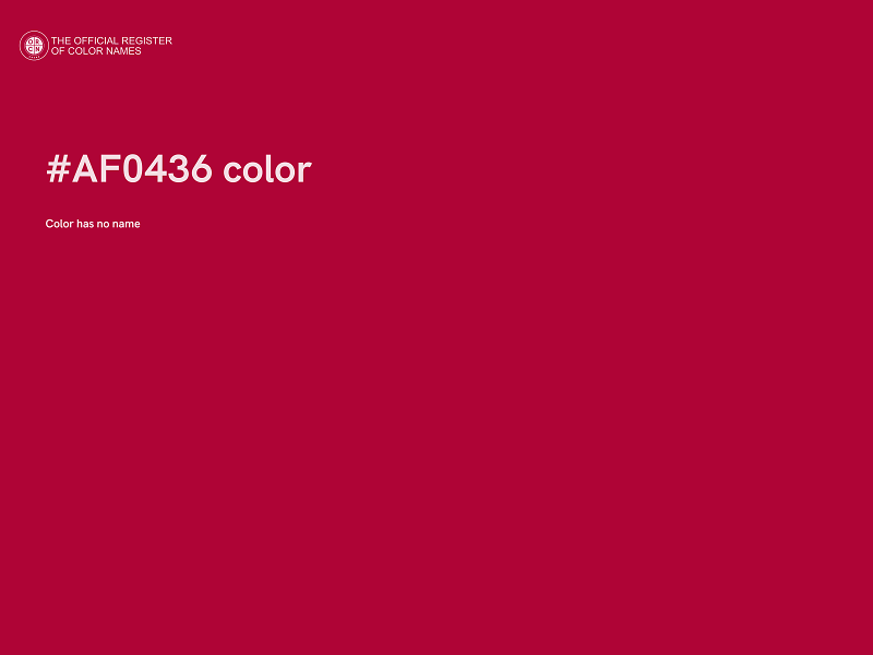 #AF0436 color image