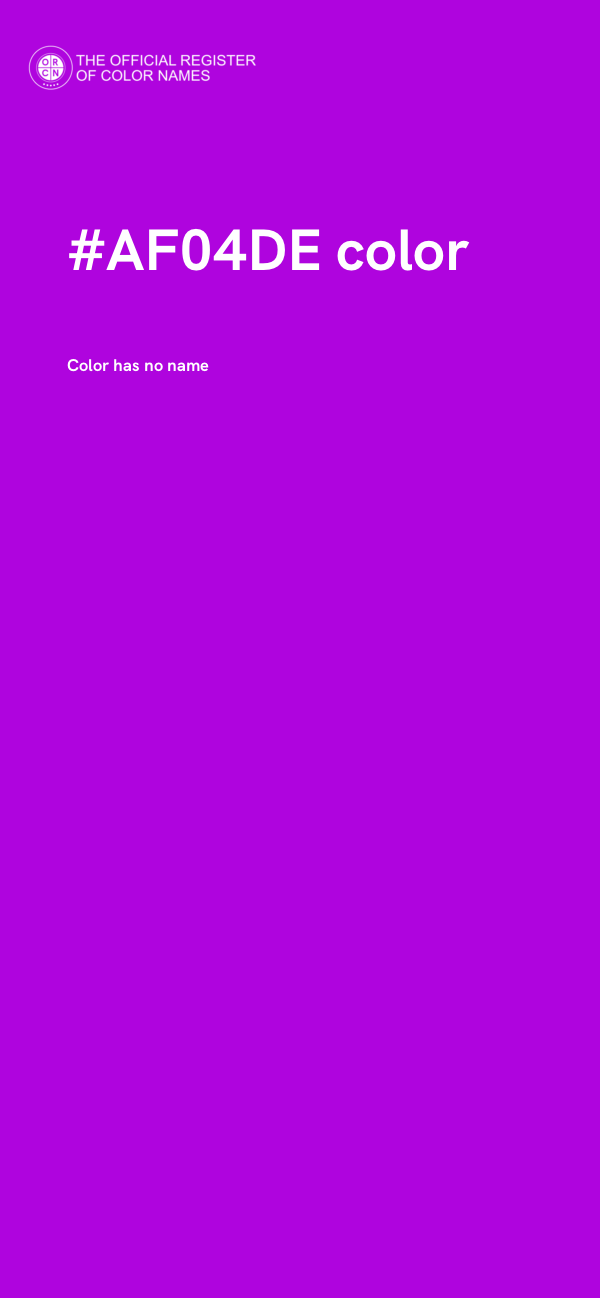 #AF04DE color image