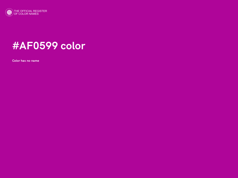 #AF0599 color image