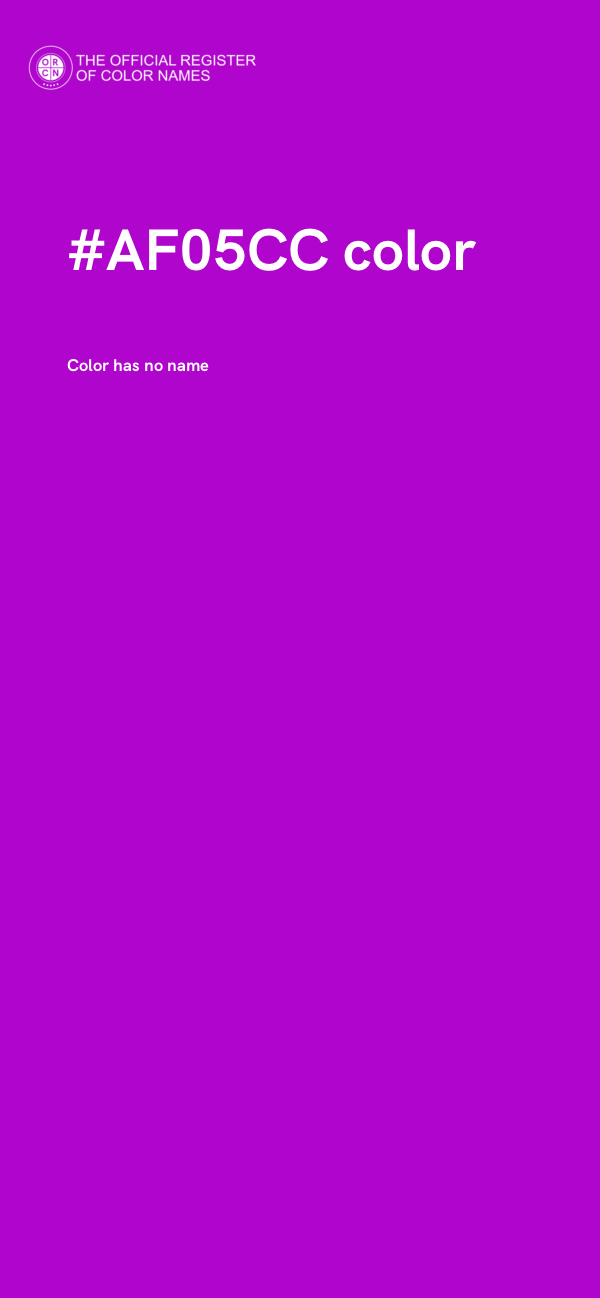 #AF05CC color image