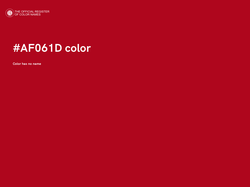 #AF061D color image