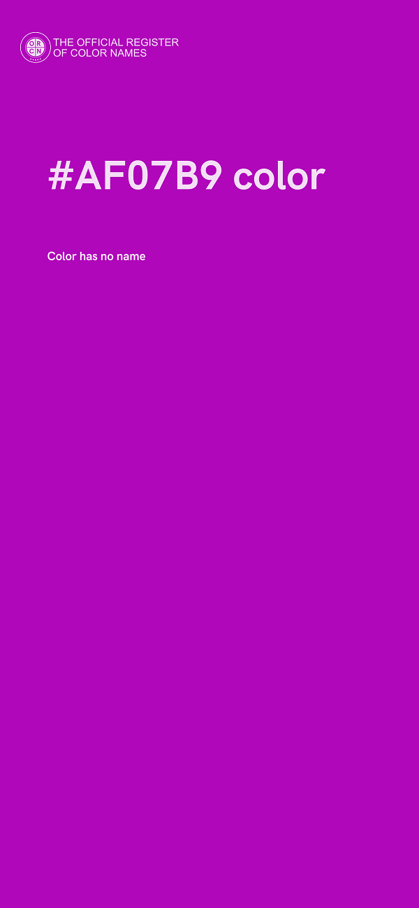 #AF07B9 color image