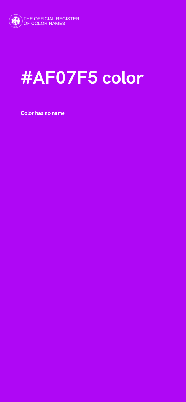 #AF07F5 color image