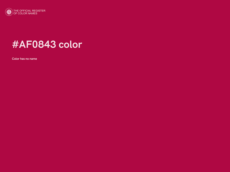 #AF0843 color image