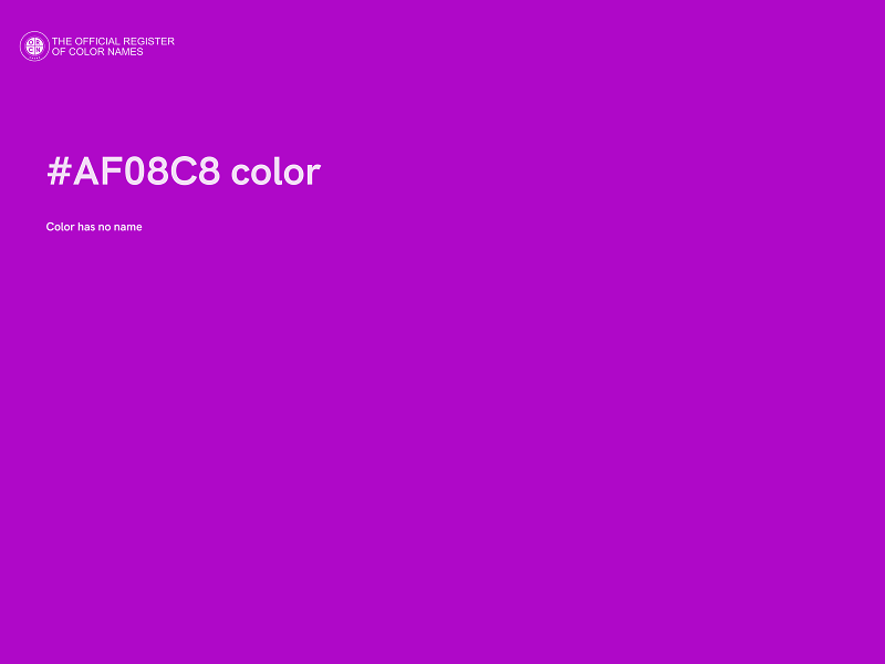 #AF08C8 color image