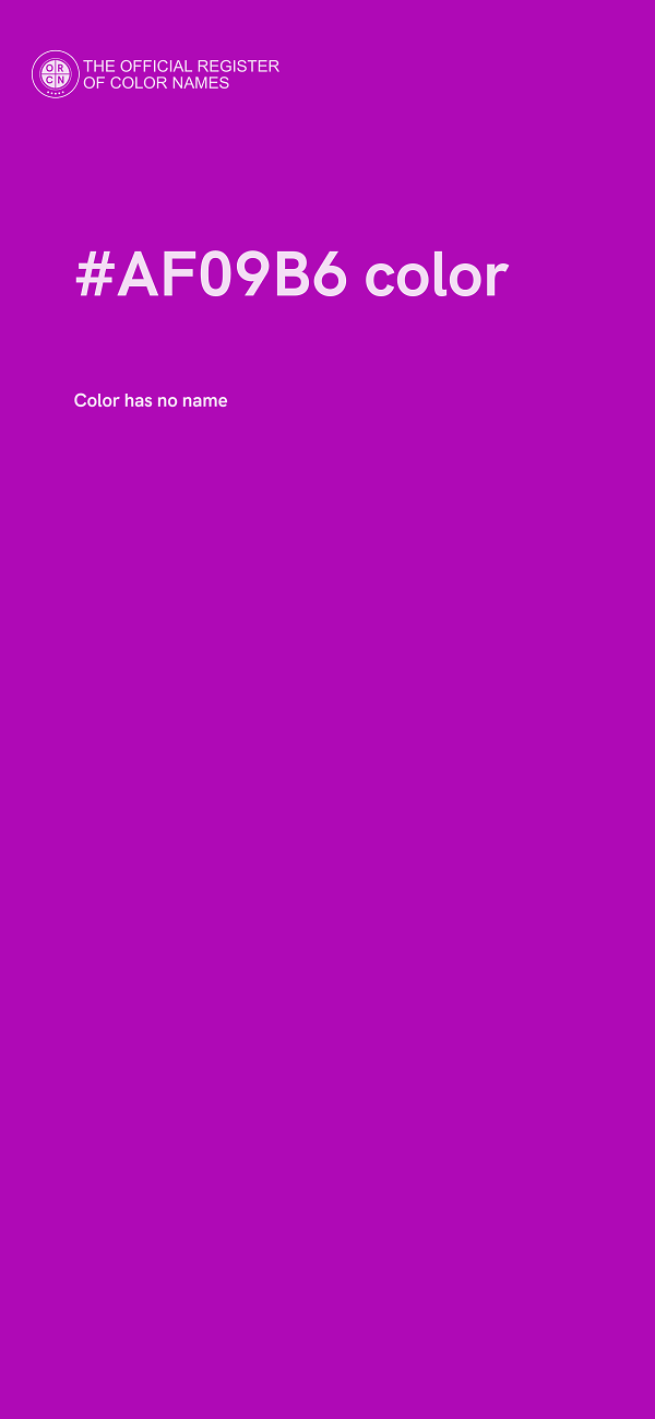 #AF09B6 color image