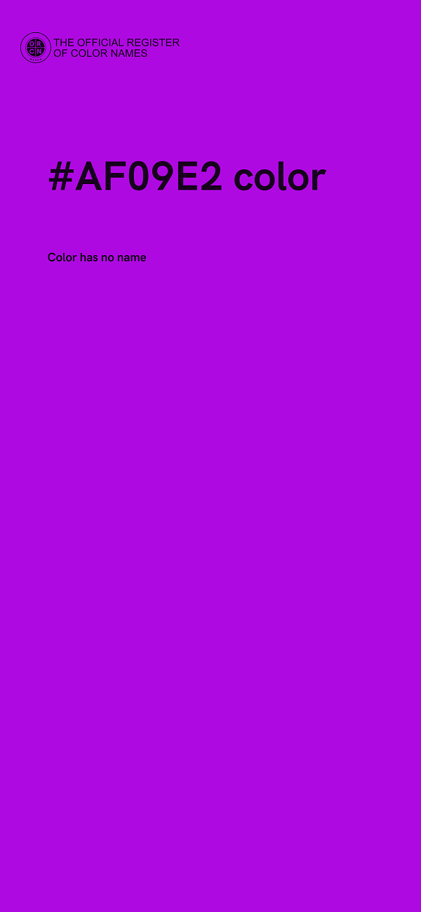 #AF09E2 color image