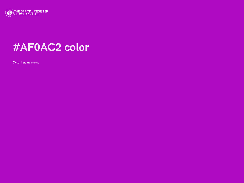 #AF0AC2 color image