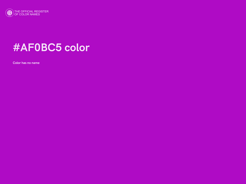 #AF0BC5 color image