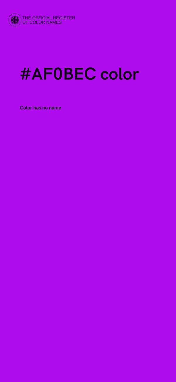 #AF0BEC color image