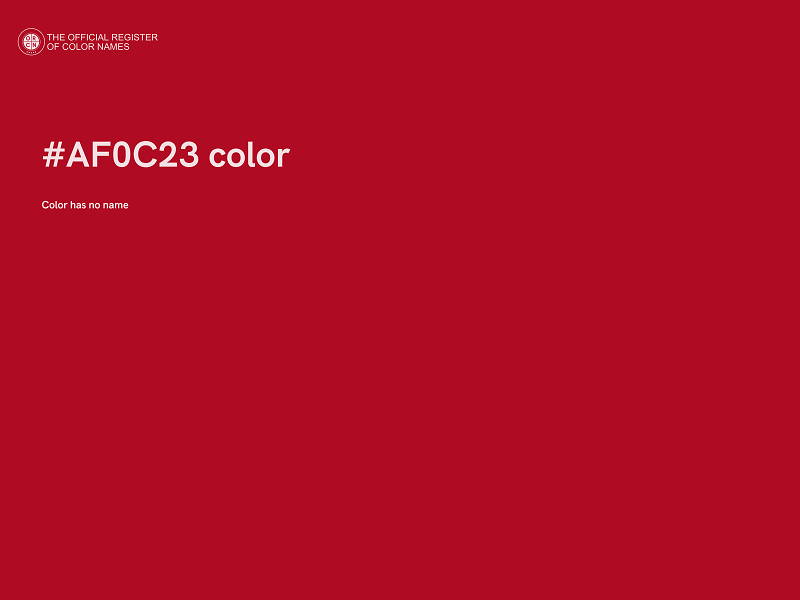 #AF0C23 color image