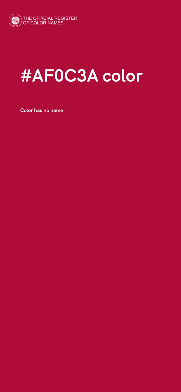 #AF0C3A color image