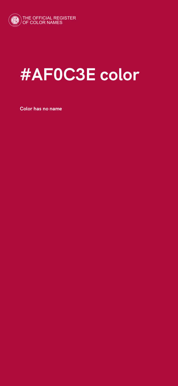 #AF0C3E color image