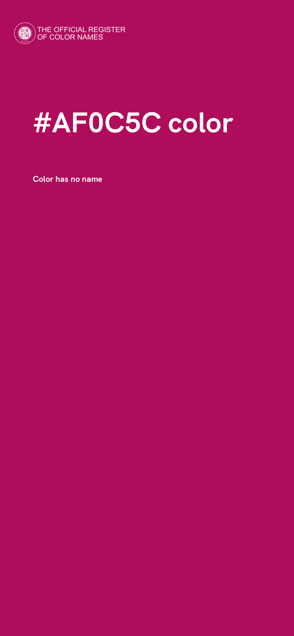 #AF0C5C color image