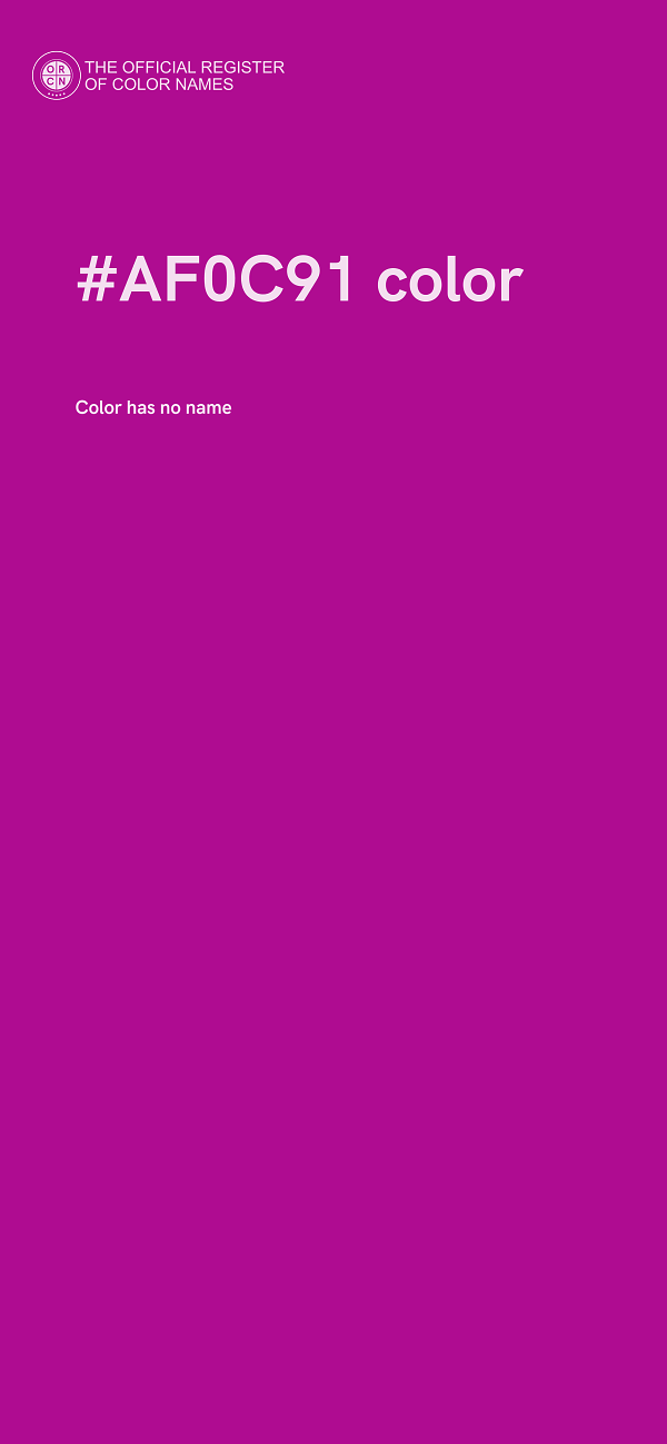#AF0C91 color image