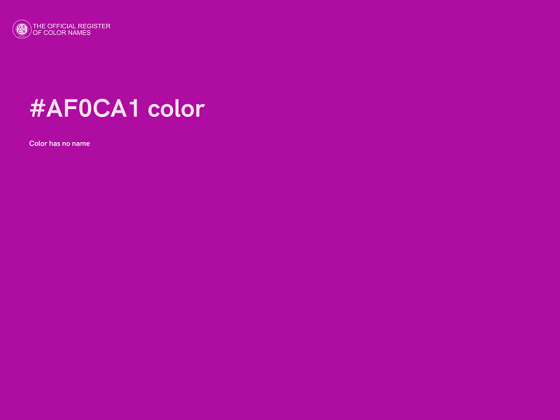 #AF0CA1 color image