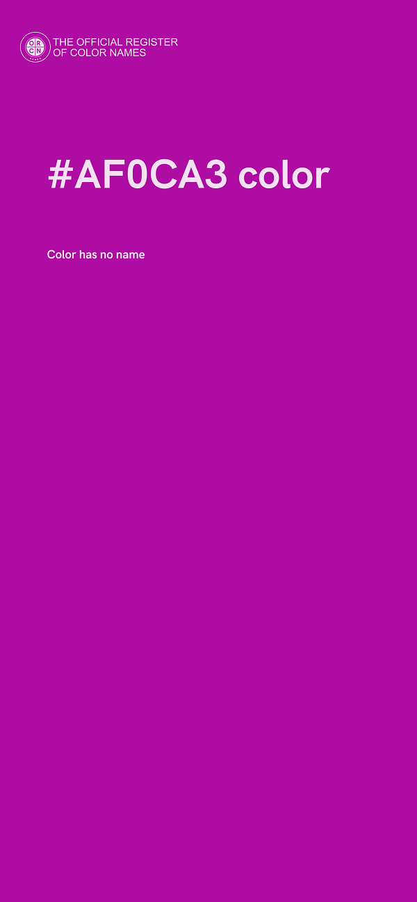 #AF0CA3 color image