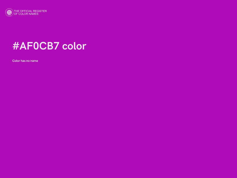 #AF0CB7 color image