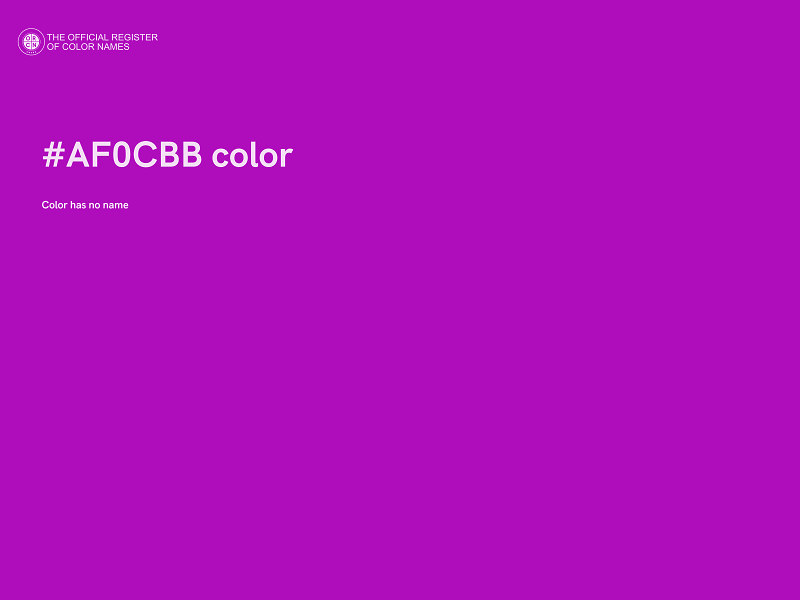 #AF0CBB color image