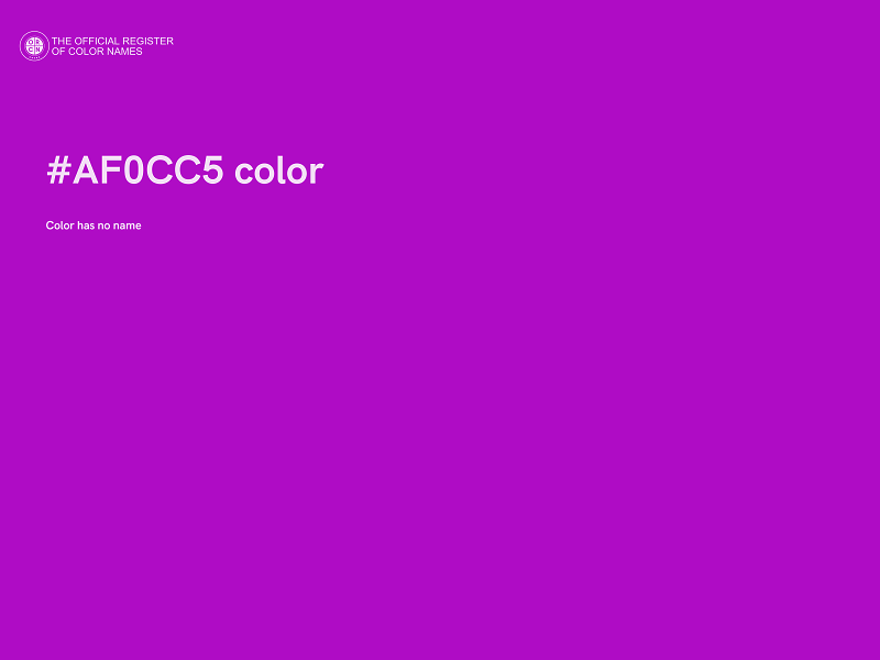 #AF0CC5 color image