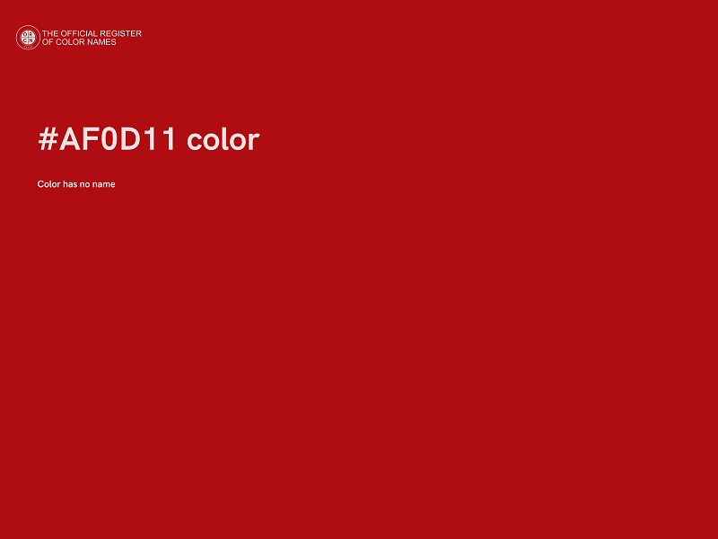 #AF0D11 color image