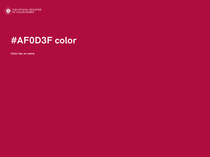 #AF0D3F color image