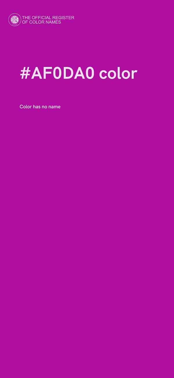 #AF0DA0 color image