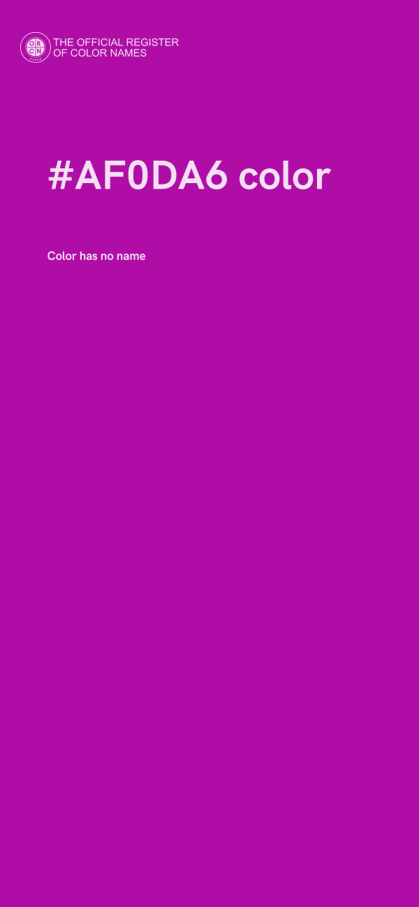 #AF0DA6 color image