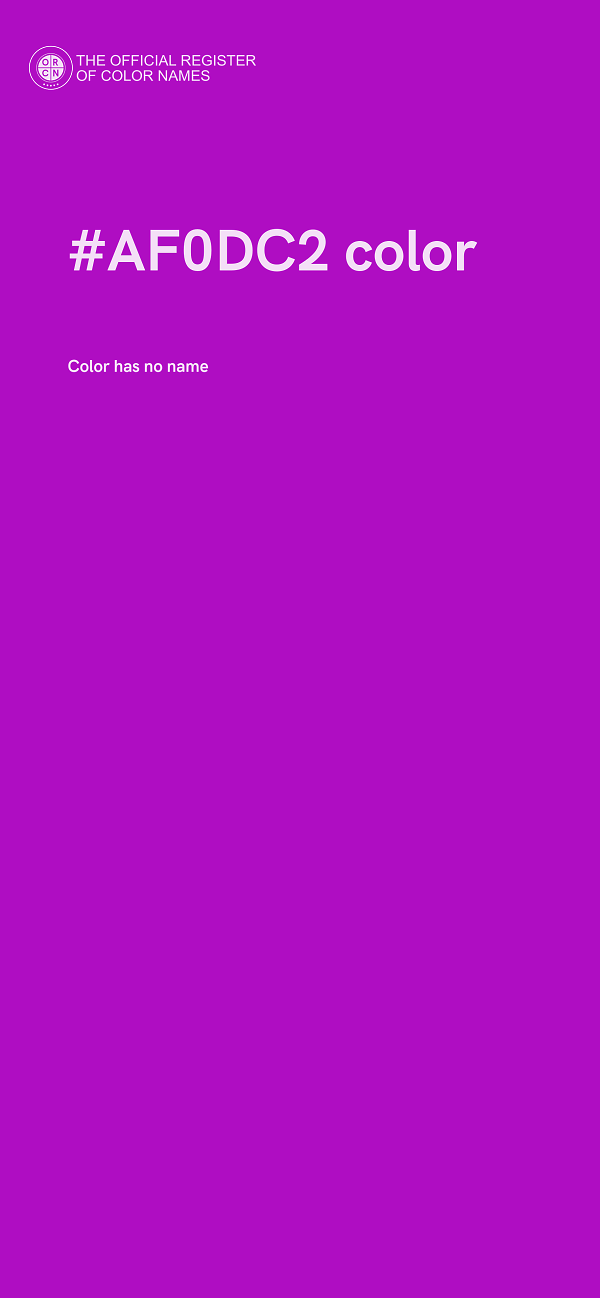 #AF0DC2 color image