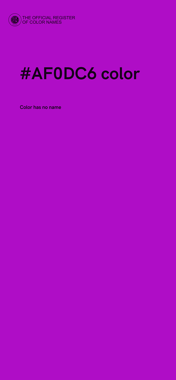 #AF0DC6 color image
