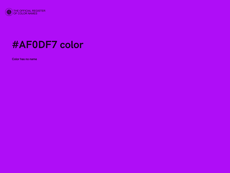 #AF0DF7 color image