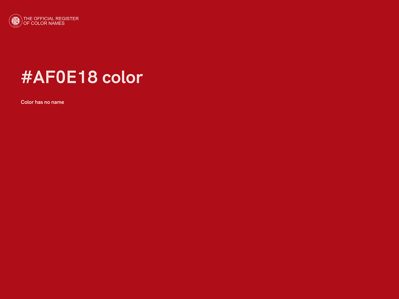 #AF0E18 color image