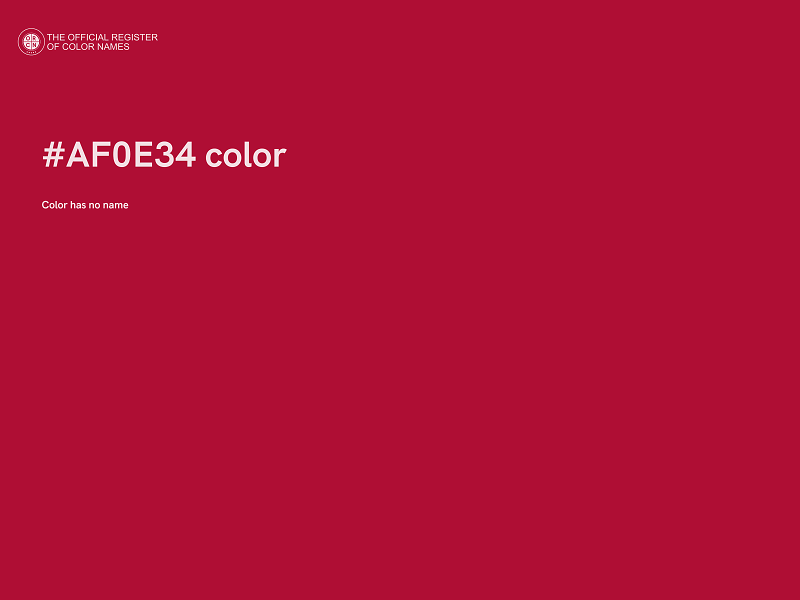 #AF0E34 color image