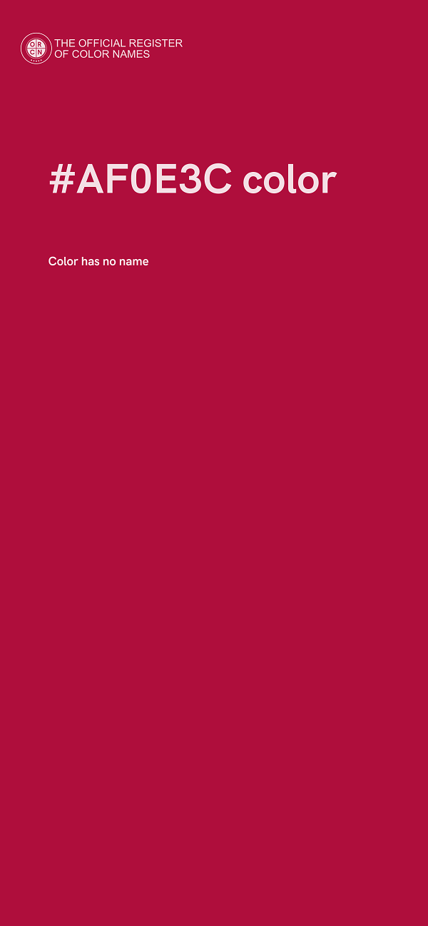 #AF0E3C color image