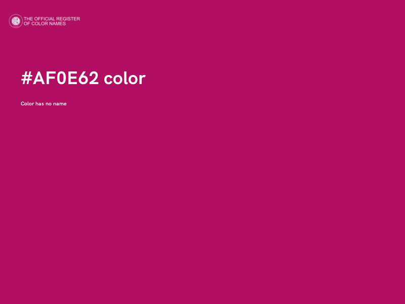 #AF0E62 color image