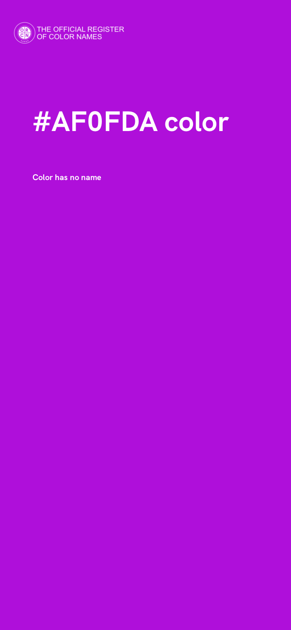 #AF0FDA color image