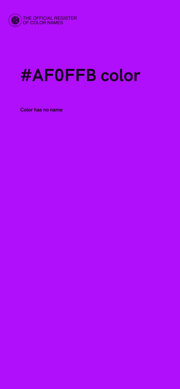 #AF0FFB color image