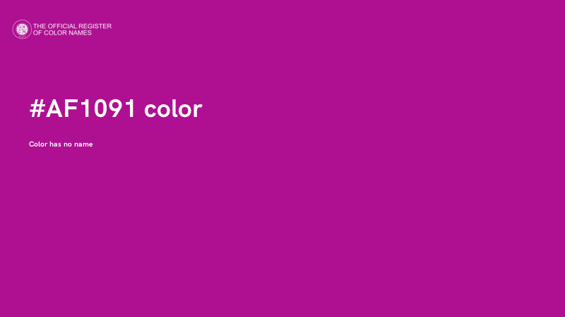 #AF1091 color image