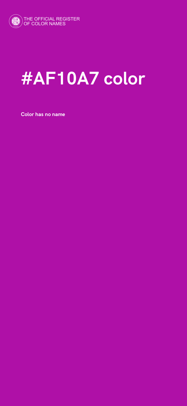 #AF10A7 color image